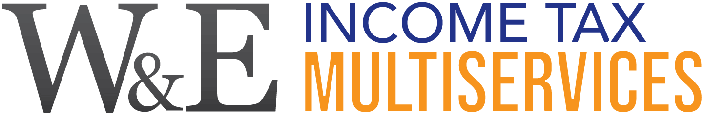 W & E Income Tax Multiservices Secondary Logo